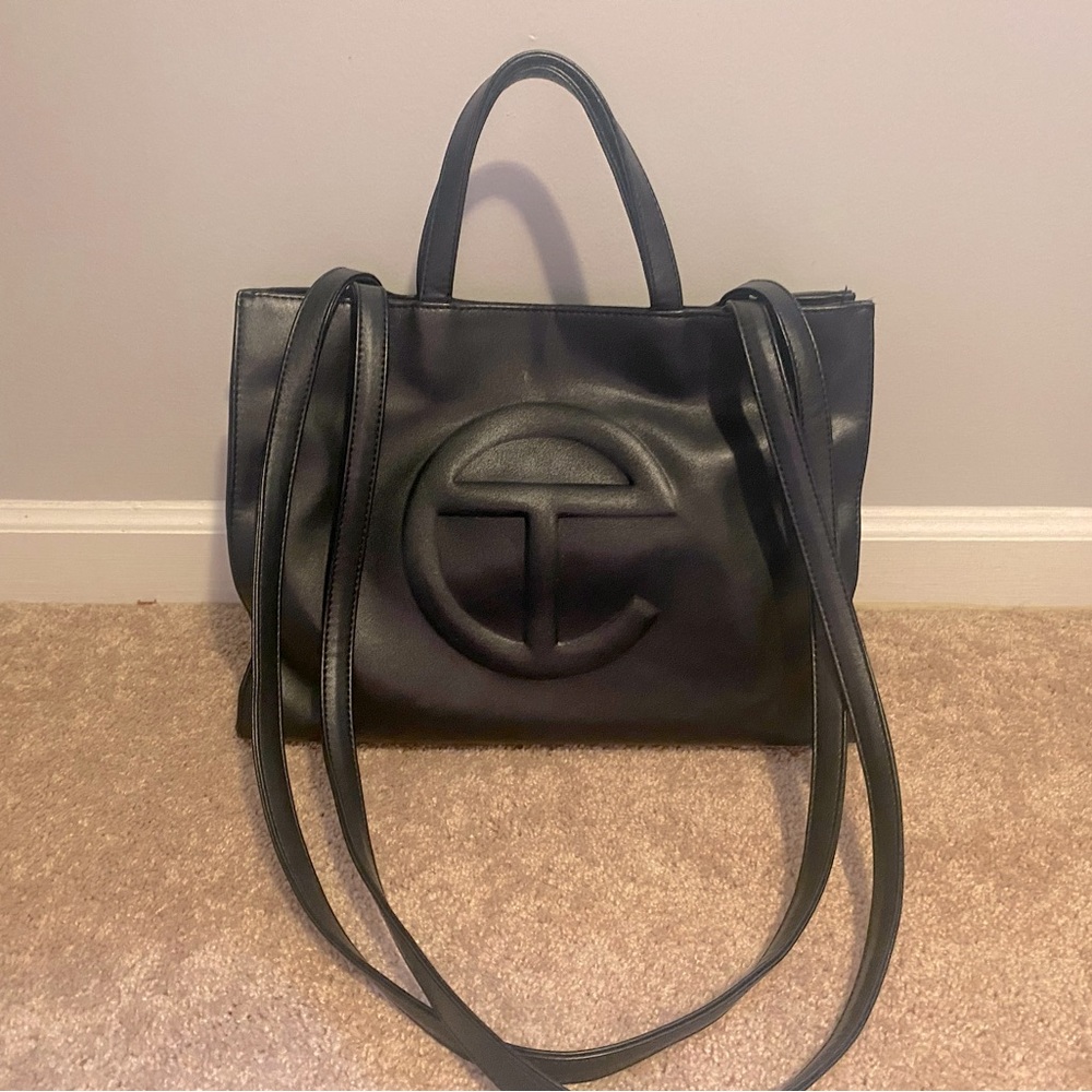 🖤 Authentic Black Medium Vegan Leather Telfar